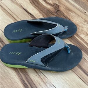 Men’s Reef Charcoal and Lime Sandals